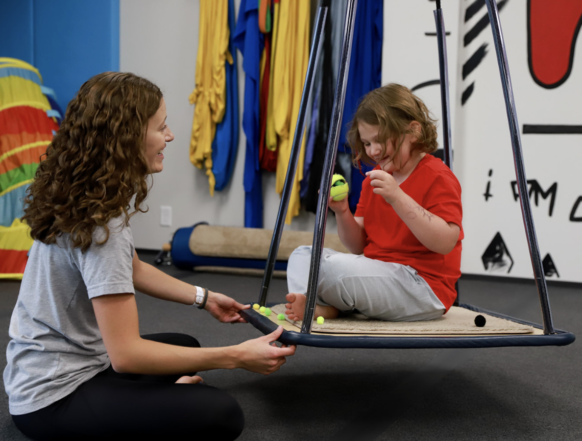 Kylee with young client